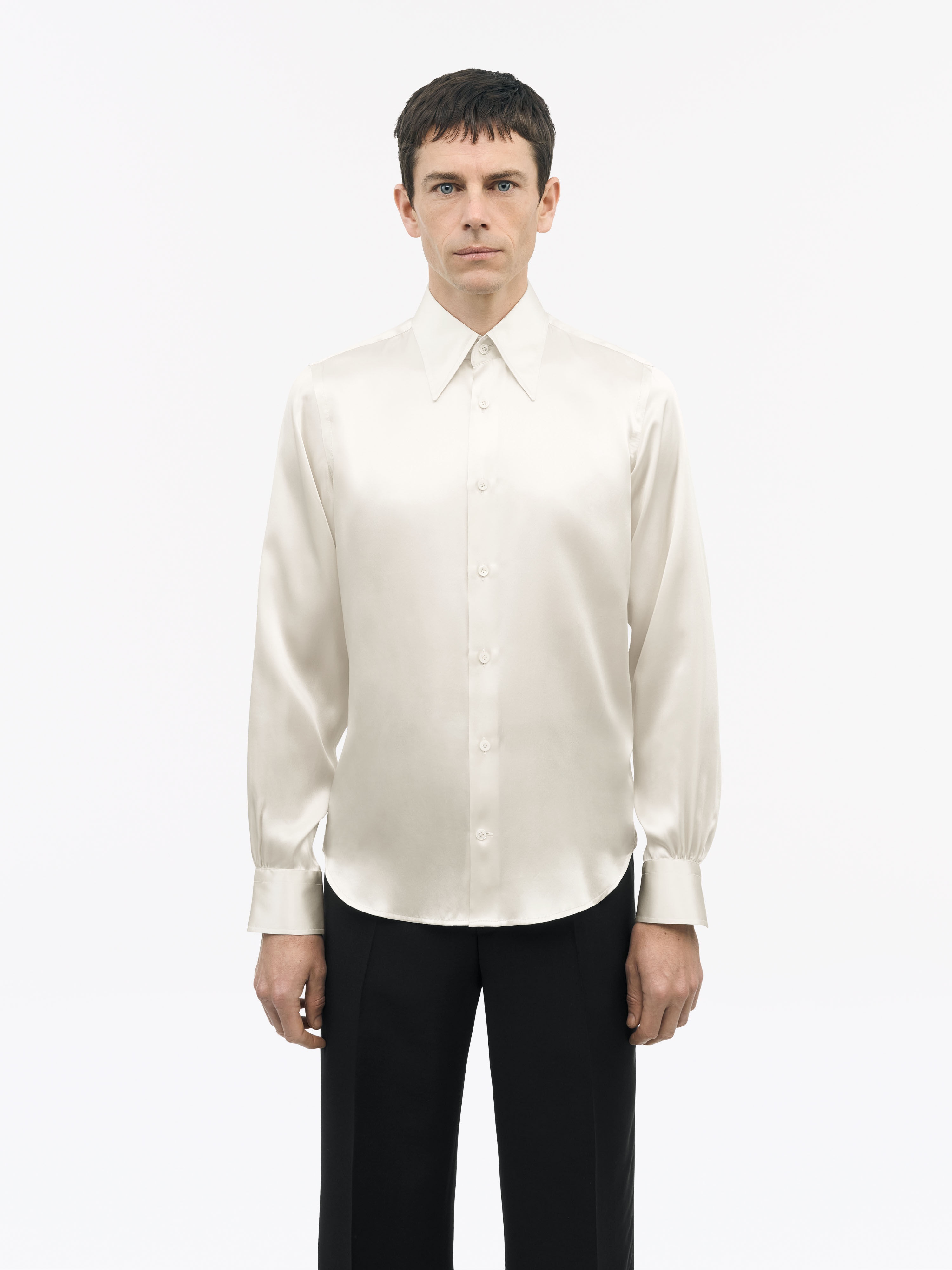 Alain Slim-fit Silk Shirt - 3