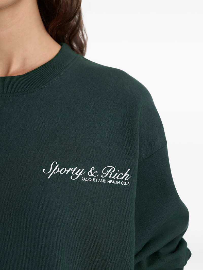 Sporty & Rich Printed Crew-neck Sweater 5