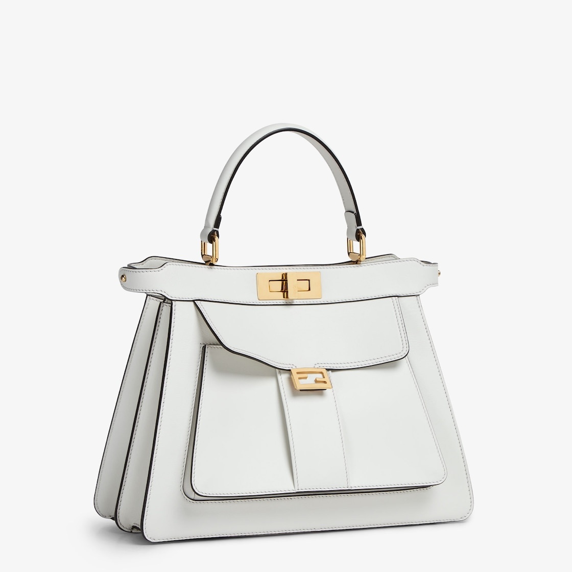 White leather bag with Baguette pocket - 3