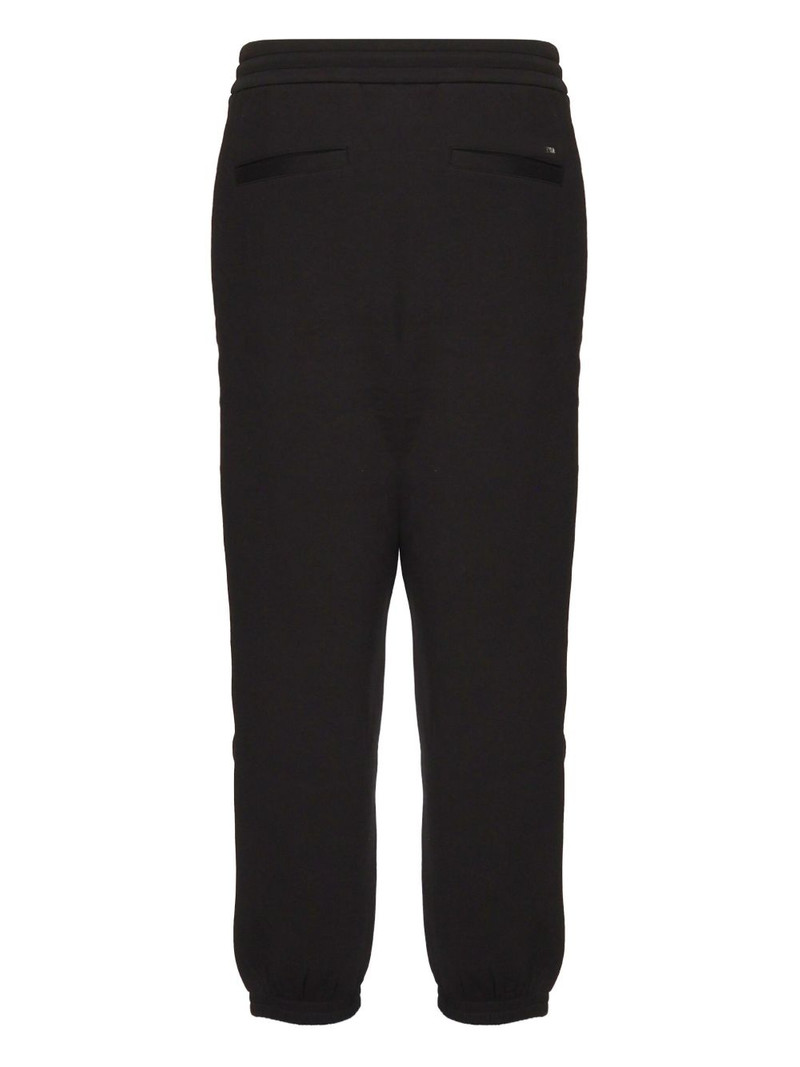 EMPORIO ARMANI elasticated-waistband cuffed track pants outlook