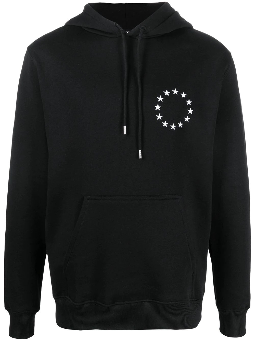 star-embroidery organic-cotton hoodie - 1