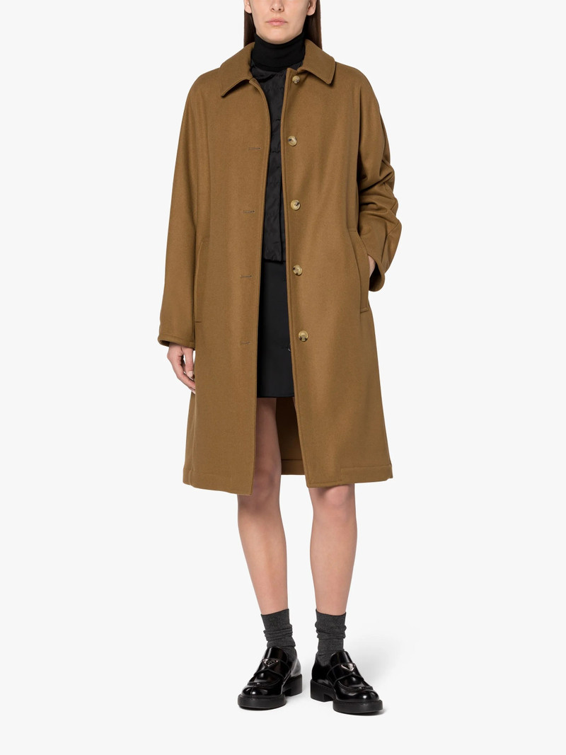 Mackintosh FAIRLIE CAMEL BROWN WOOL COAT outlook