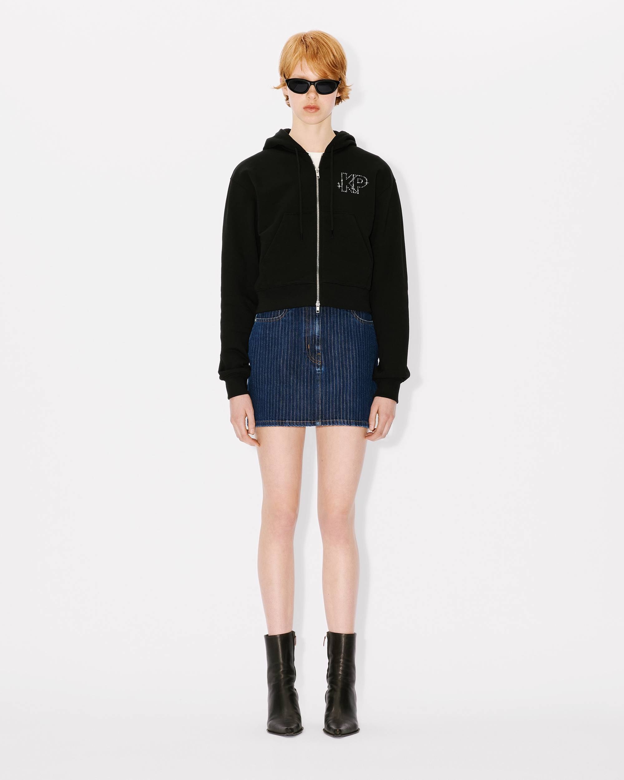 'KENZO Constellation' cropped zipped hoodie - 5