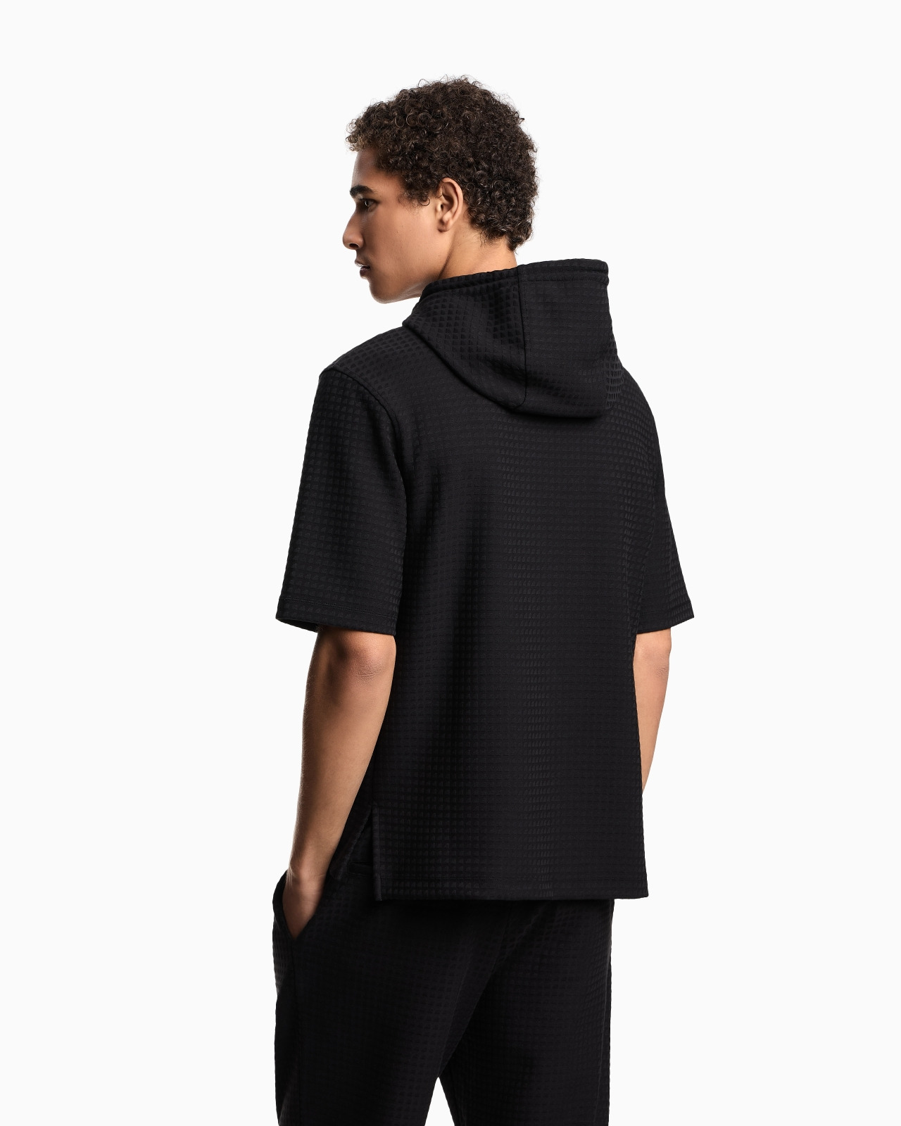 ASV LYOCELL-BLEND JACQUARD JERSEY HOODED SWEATSHIRT - 3