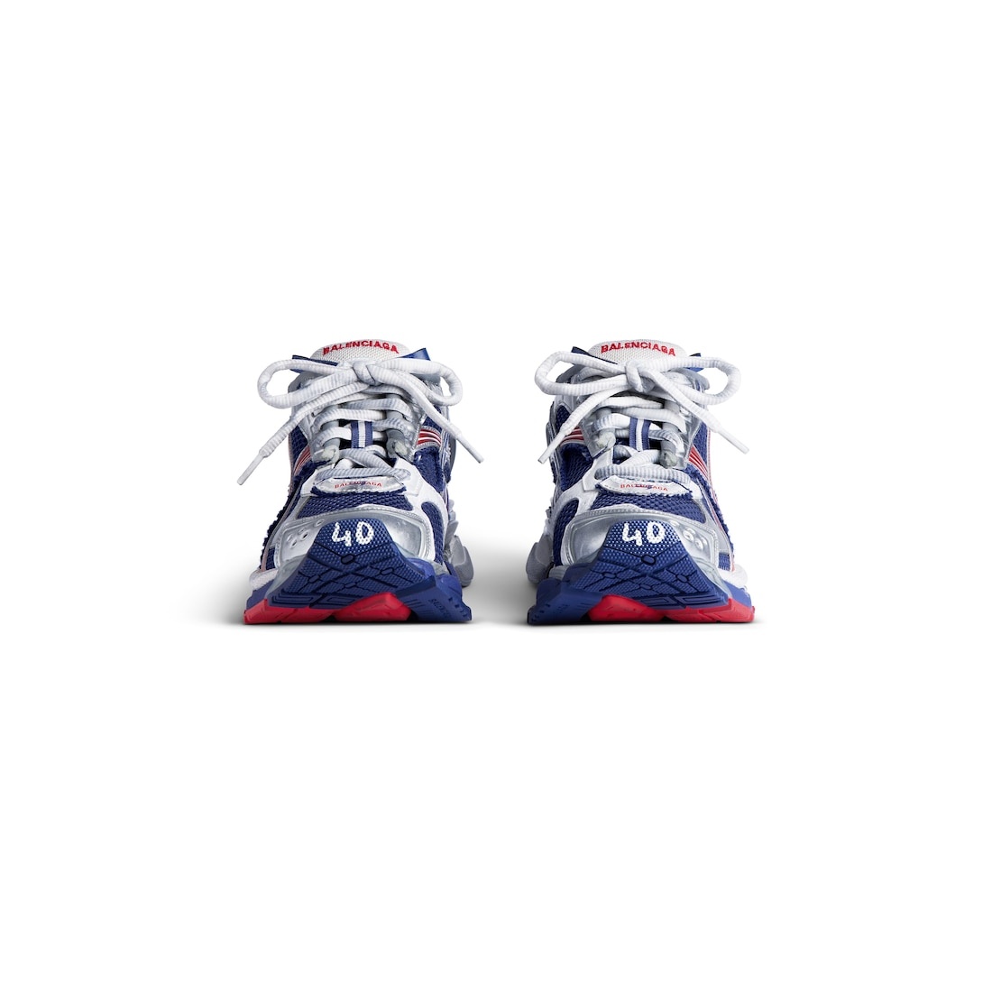Men's Runner Gradient Sneaker  in Navy/red/grey - 3