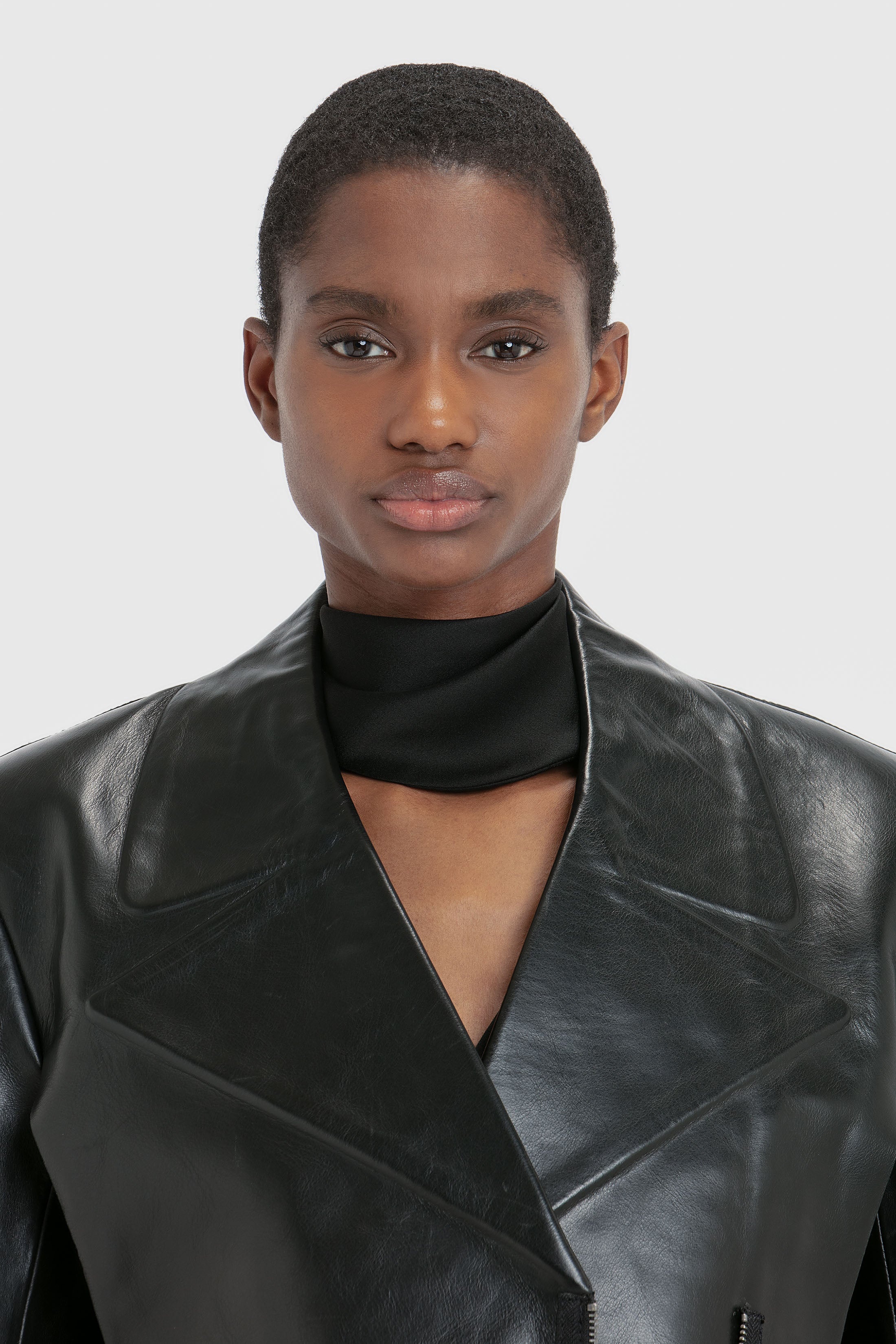 Tailored Biker Jacket In Black - 5