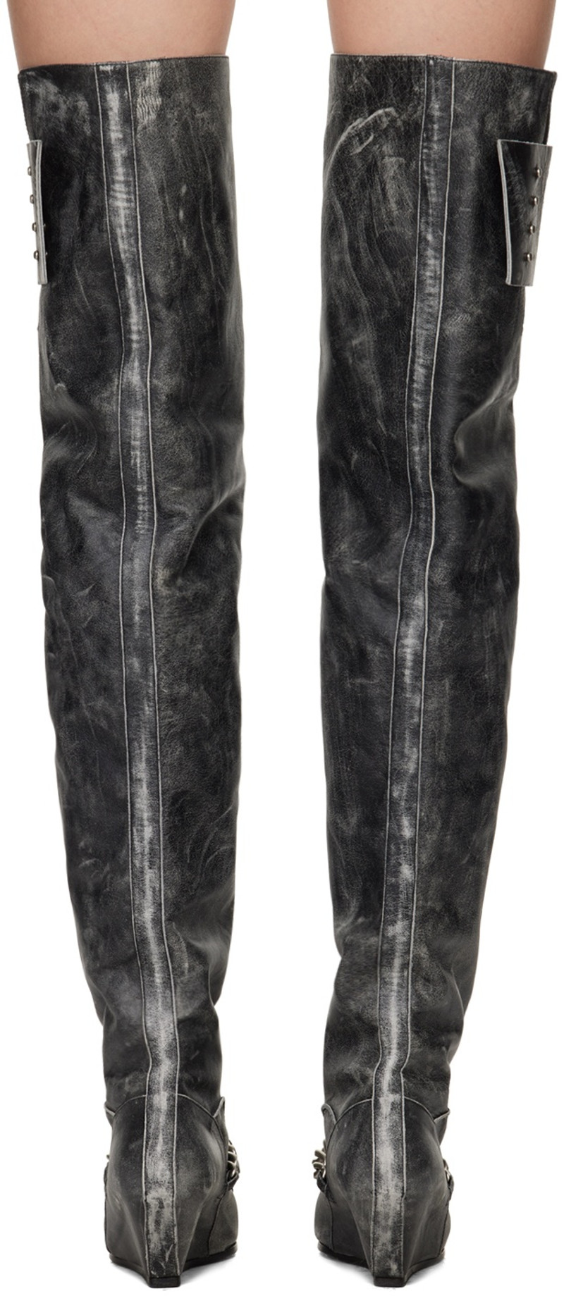 KNWLS Black Precious High Boots outlook