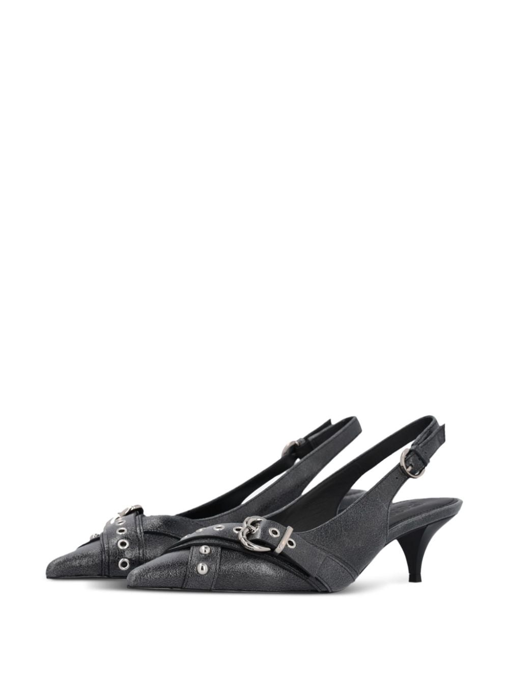 Ada 50mm slingback leather pumps - 4