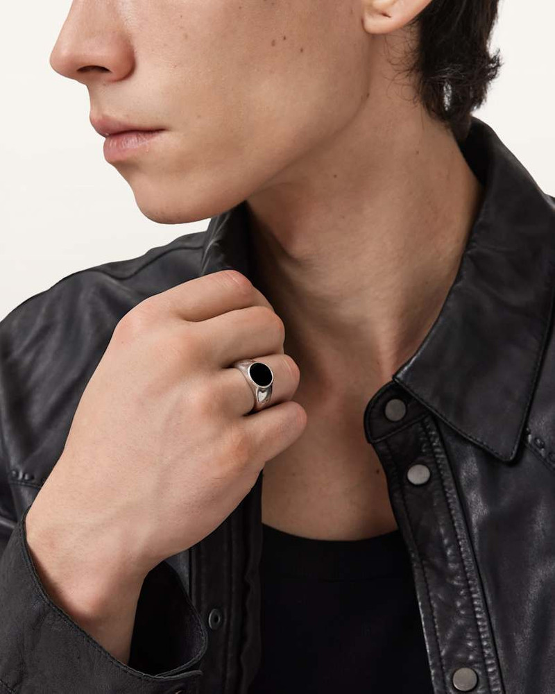 SPIKE ONYX STONE RING 5