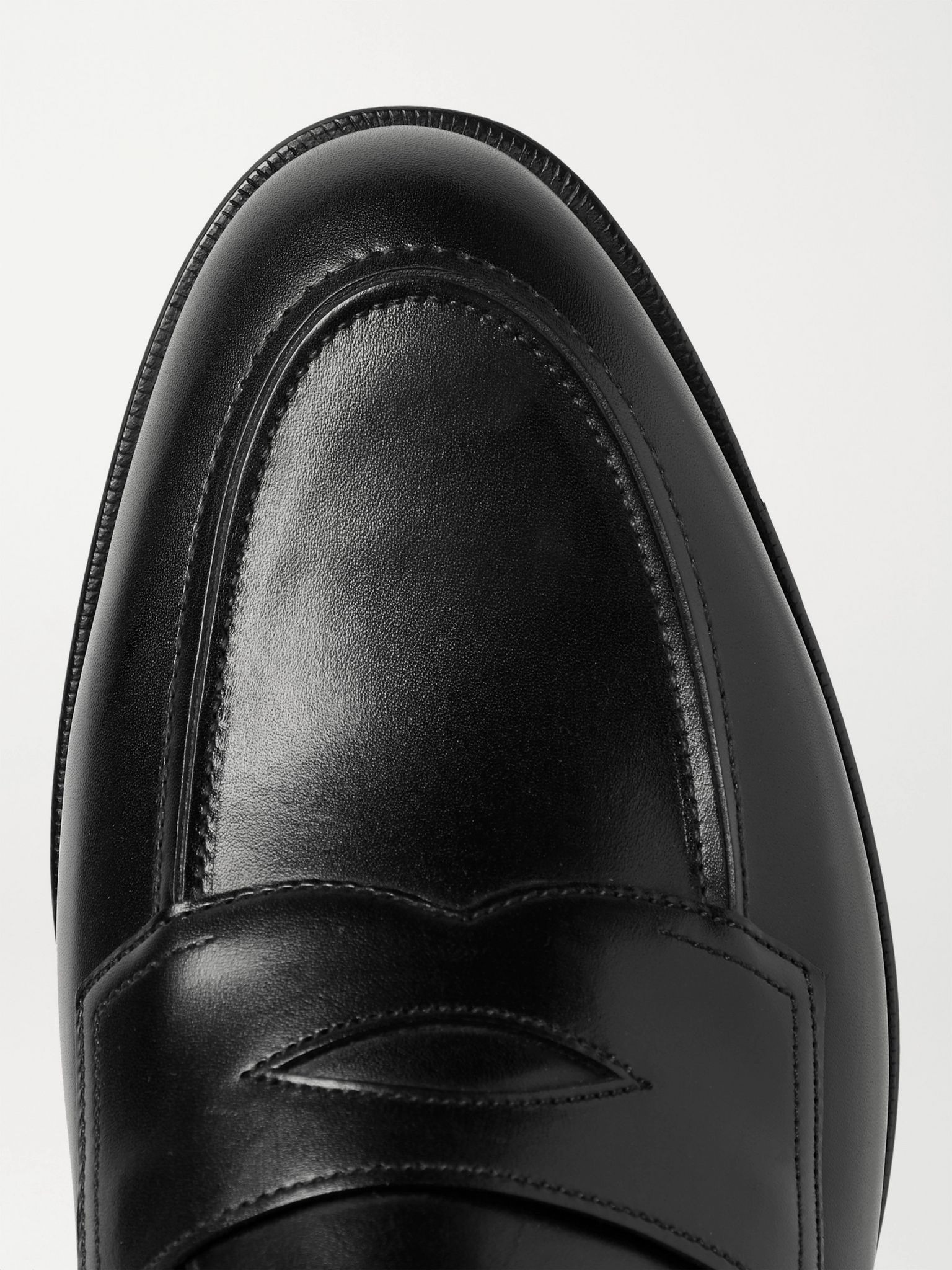 Piccadilly Leather Penny Loafers Black - 5