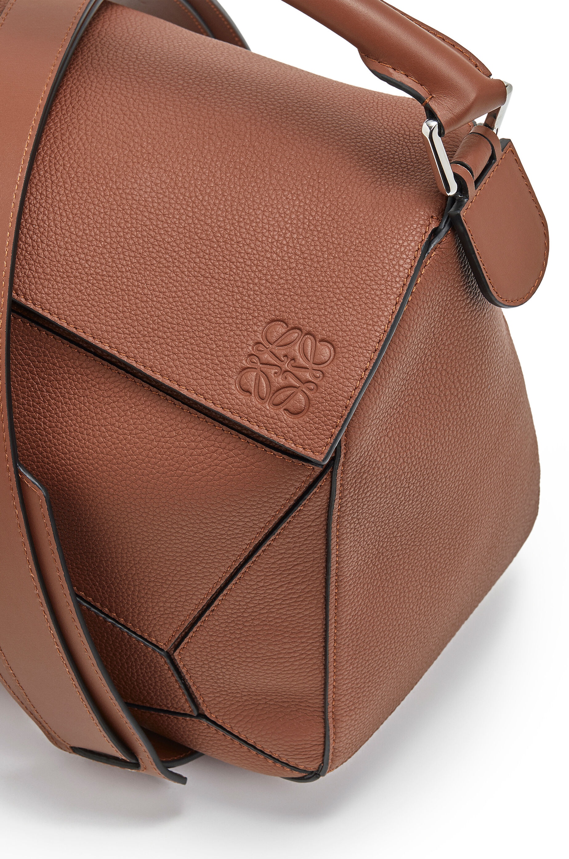 Large Puzzle bag in soft grained calfskin - 8