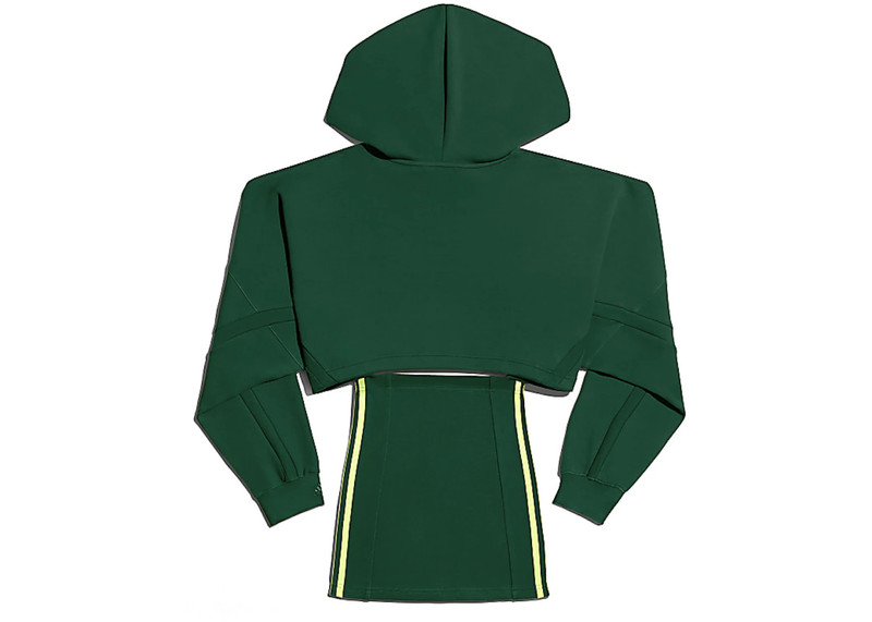 adidas adidas Ivy Park Hooded Cutout Dress Dark Green outlook