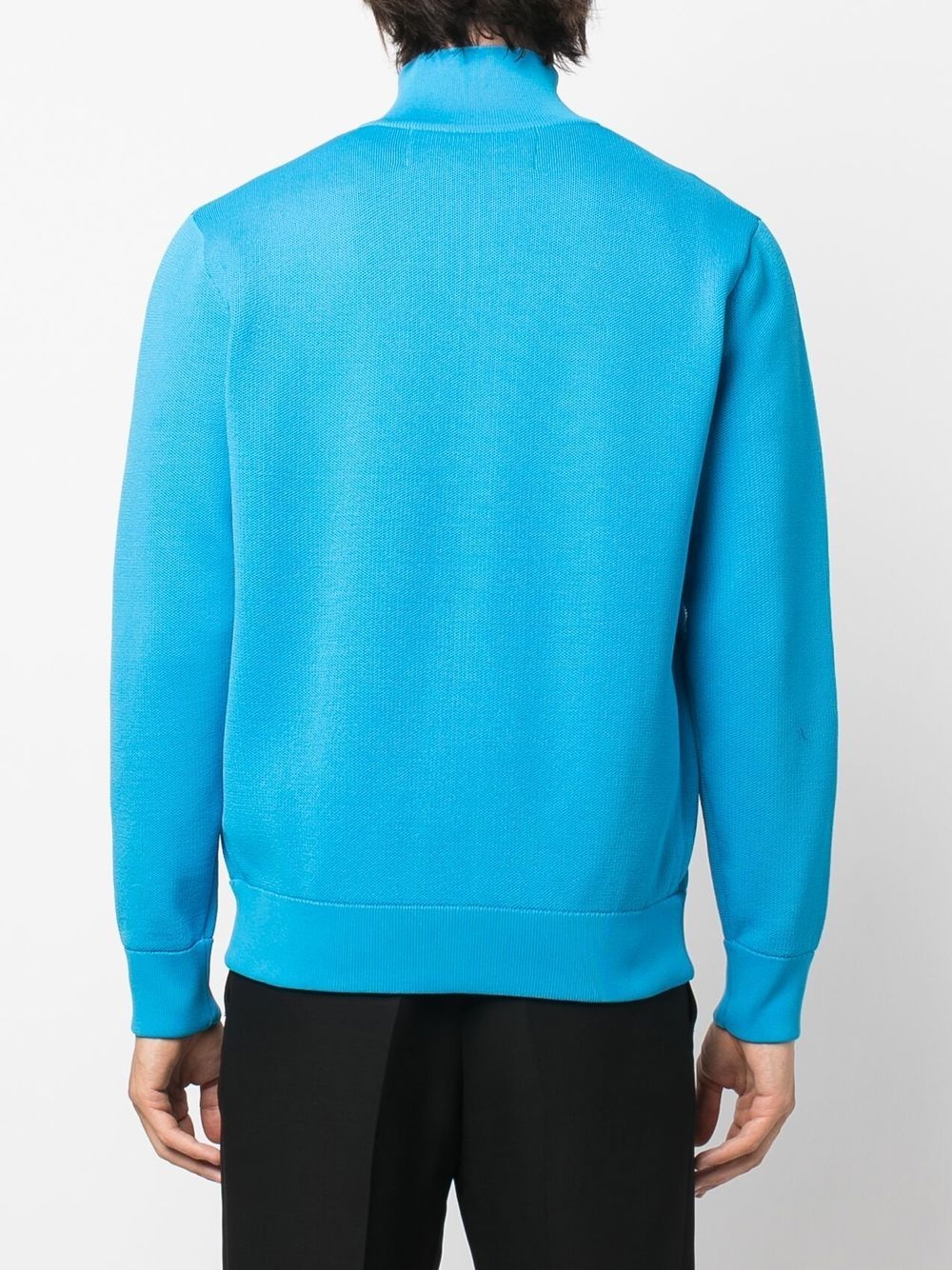 embroidered-logo zip-up sweatshirt - 4