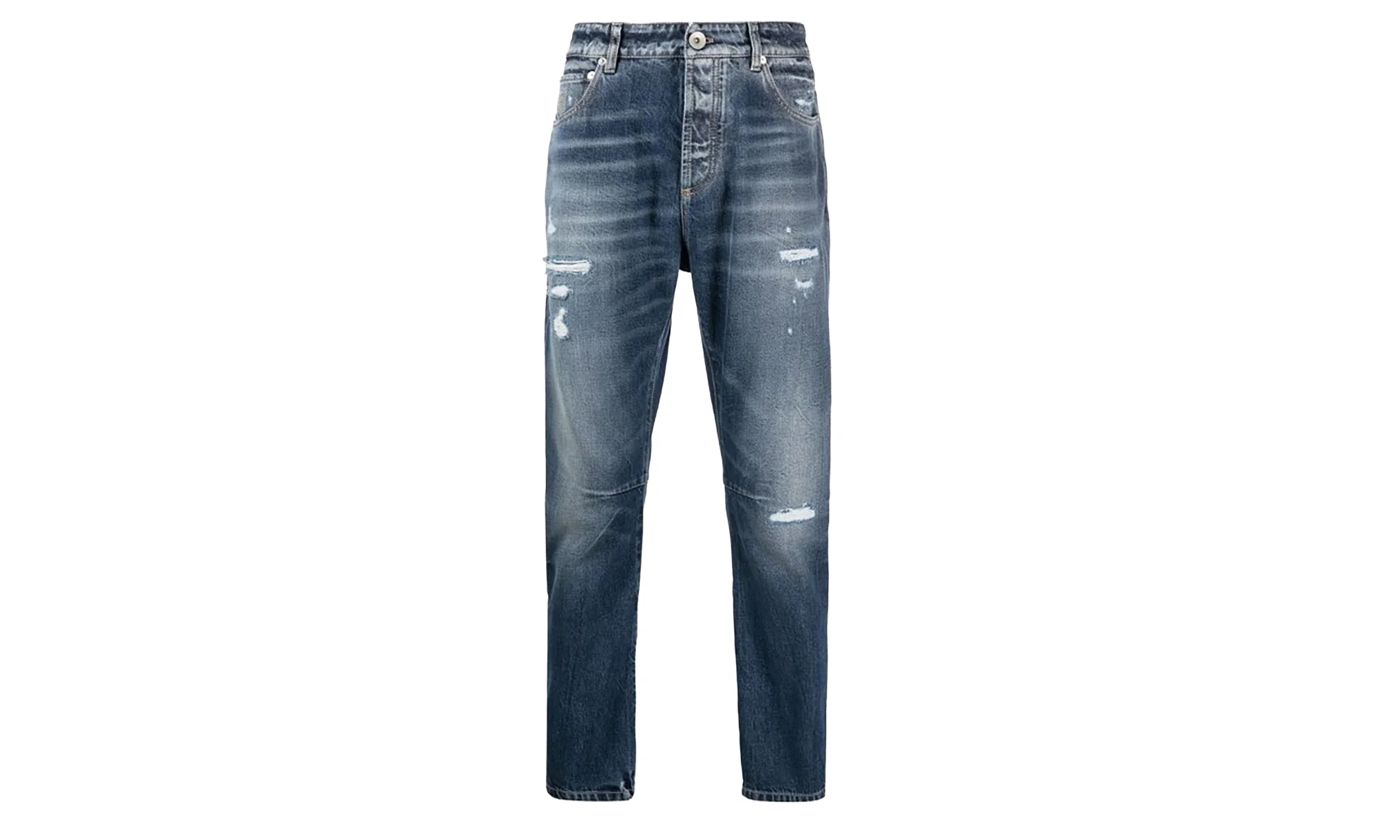Distressed Denim Jeans "Blue" BRUN215 - 1