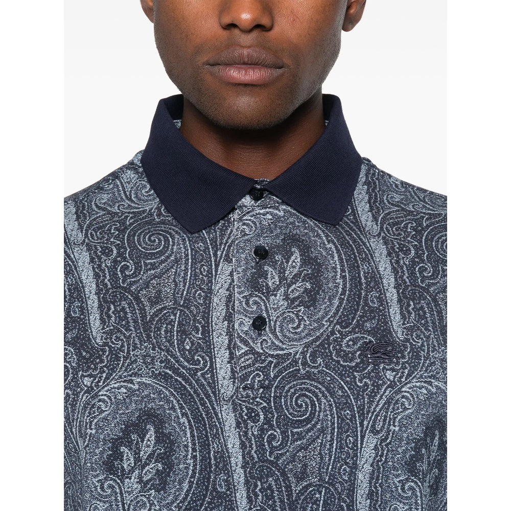 Etro Blue Polo Shirts Men - 2