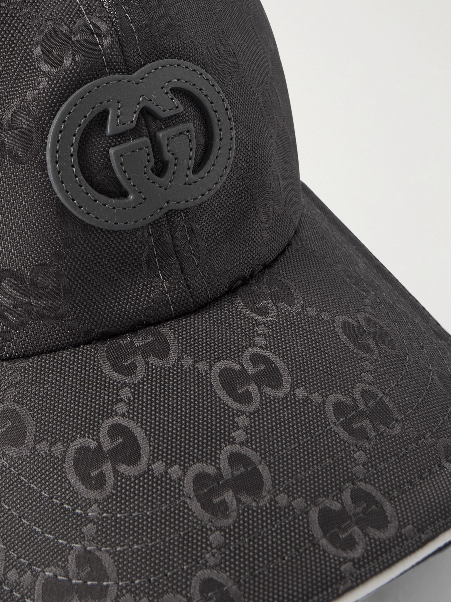 Logo-Appliquéd Nylon-Jacquard Baseball Cap Dark gray - 4