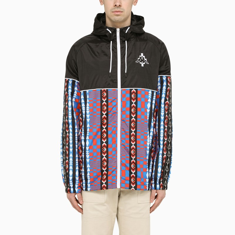 Black/multicoloured windbreaker with logo - 1