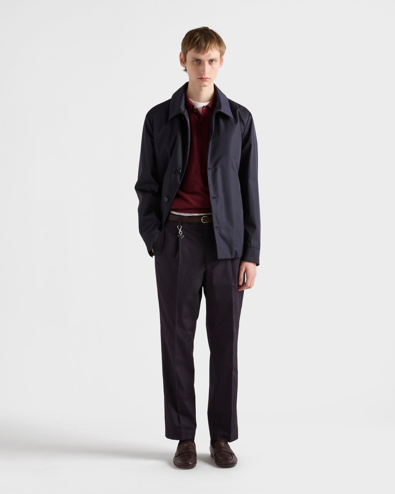Prada Wool and silk polo sweater outlook