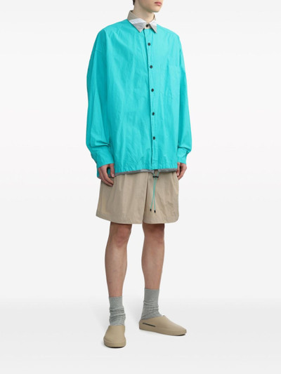 Kolor pleated tailored shorts outlook