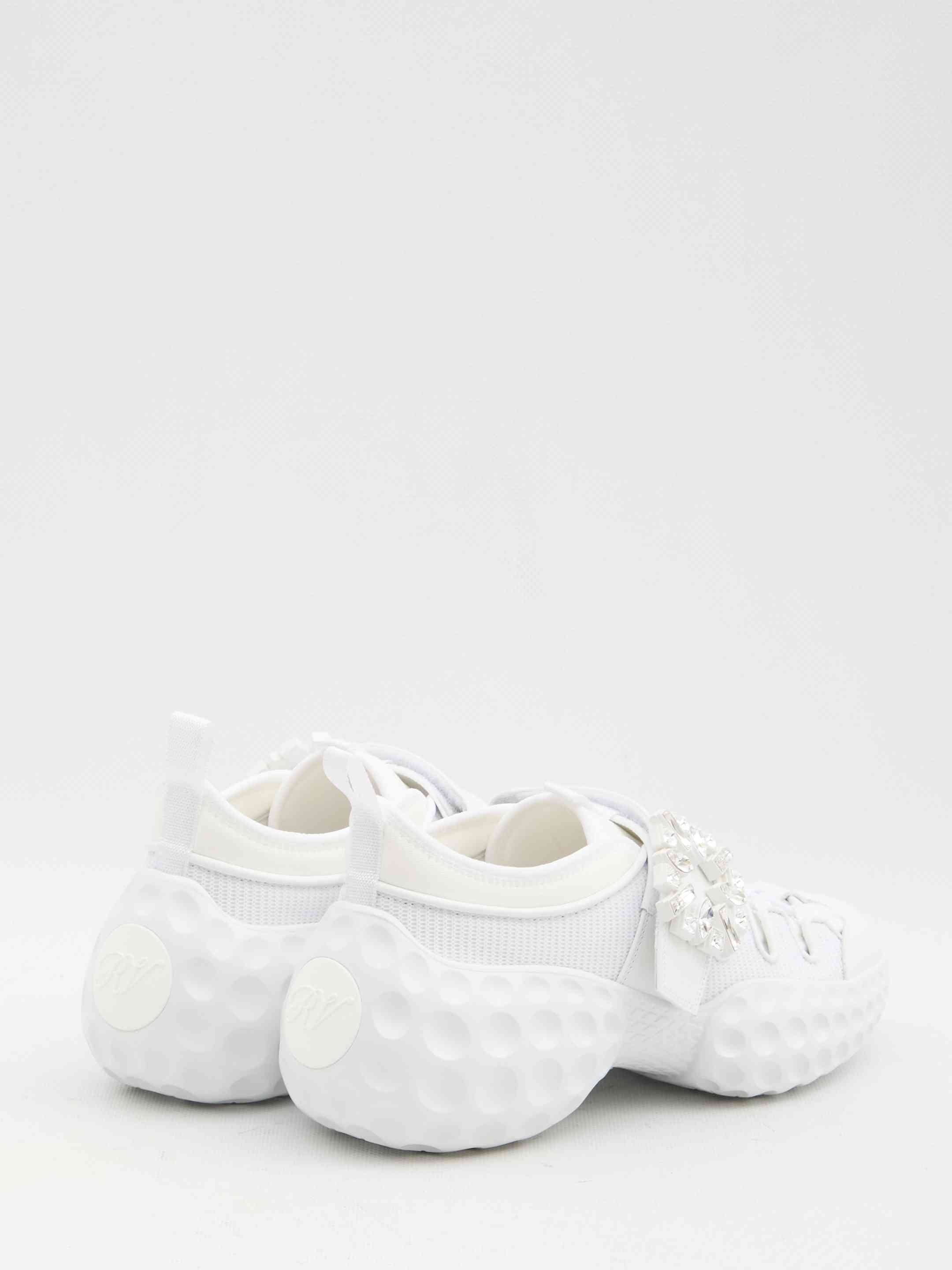 Roger Vivier Women Sneakers With Crystal-Embellished Buckle - 3