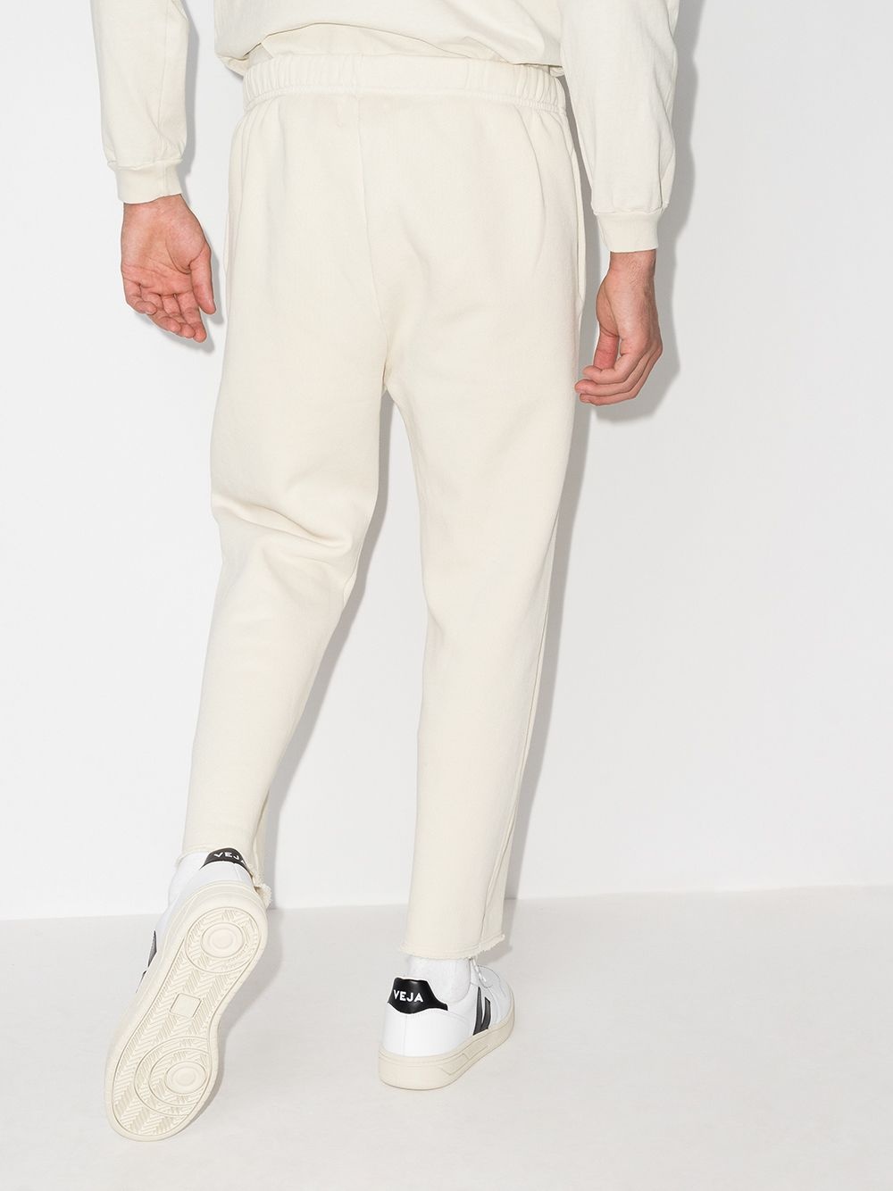 snap-button cotton track pants - 3