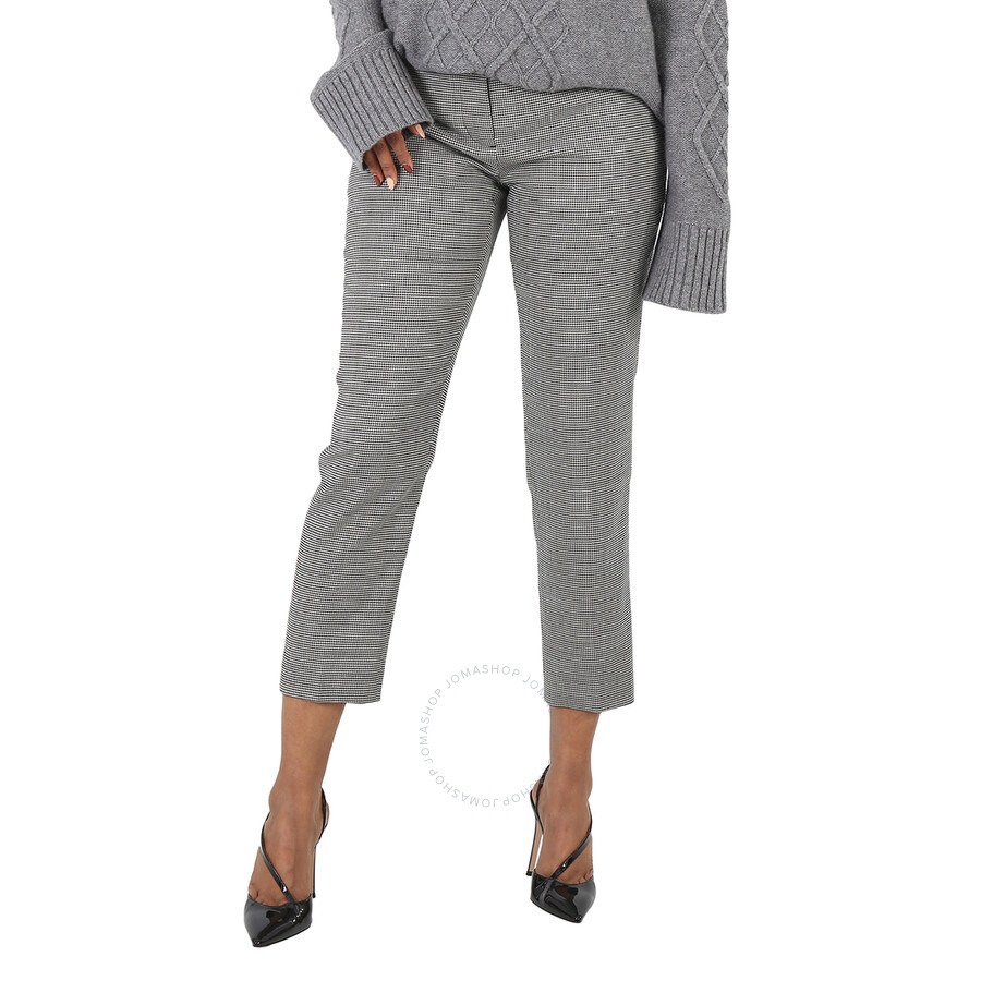 Burberry Check Cropped Tailored Trousers - 3