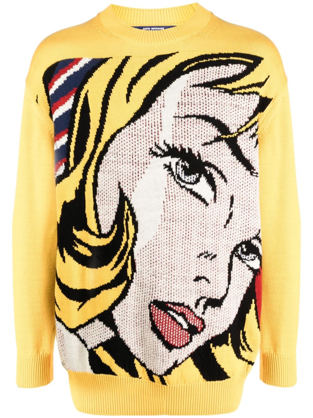 pop-art patterned intarsia knit jumper - 1