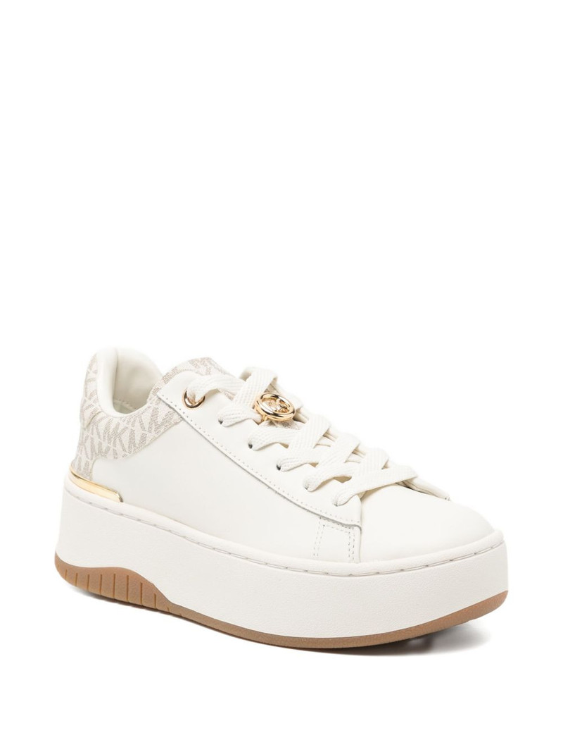 MICHAEL KORS Dottie leather and signature logo trainers outlook