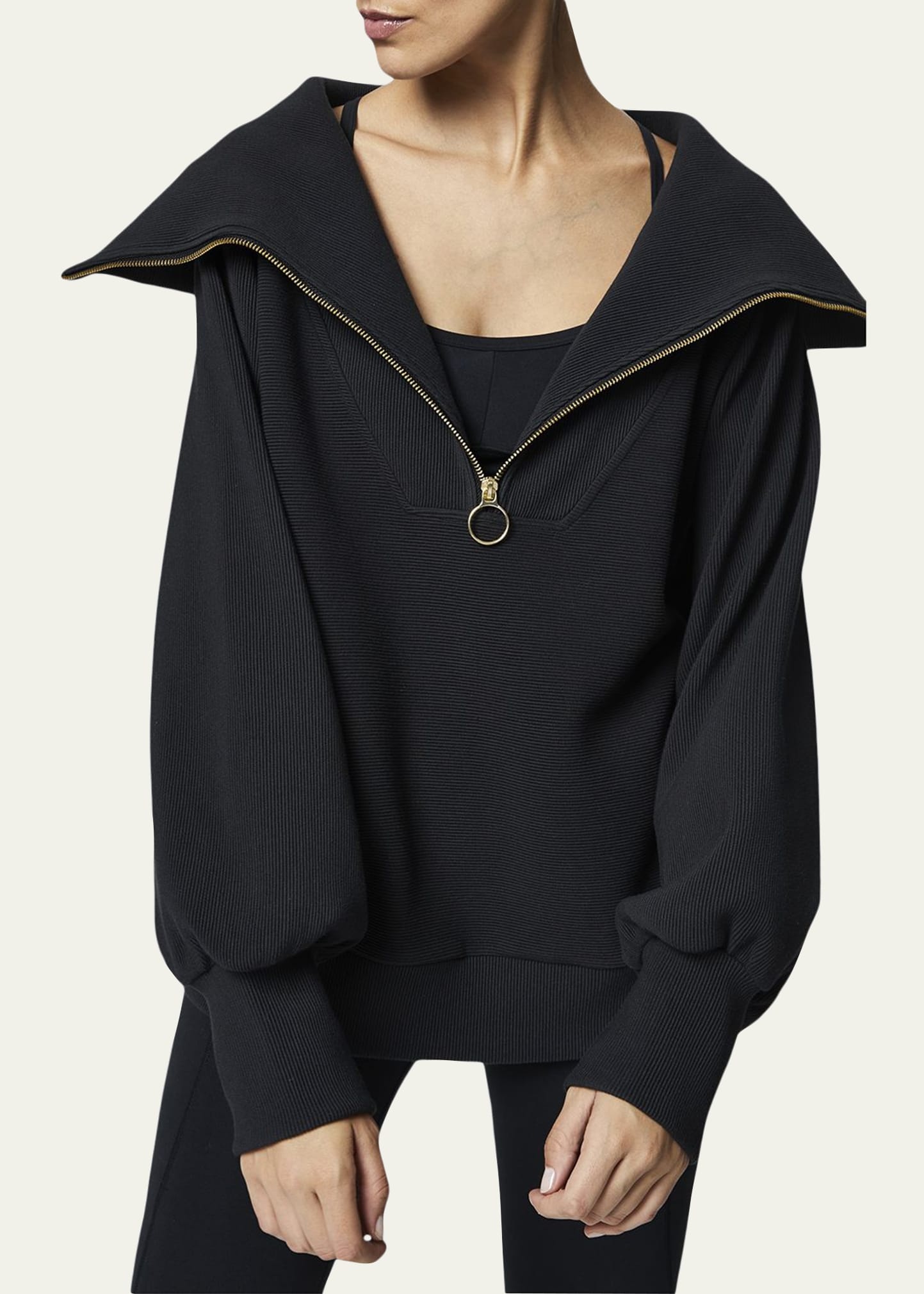 Vine Oversized 1/2-Zip Pullover Sweatshirt - 2