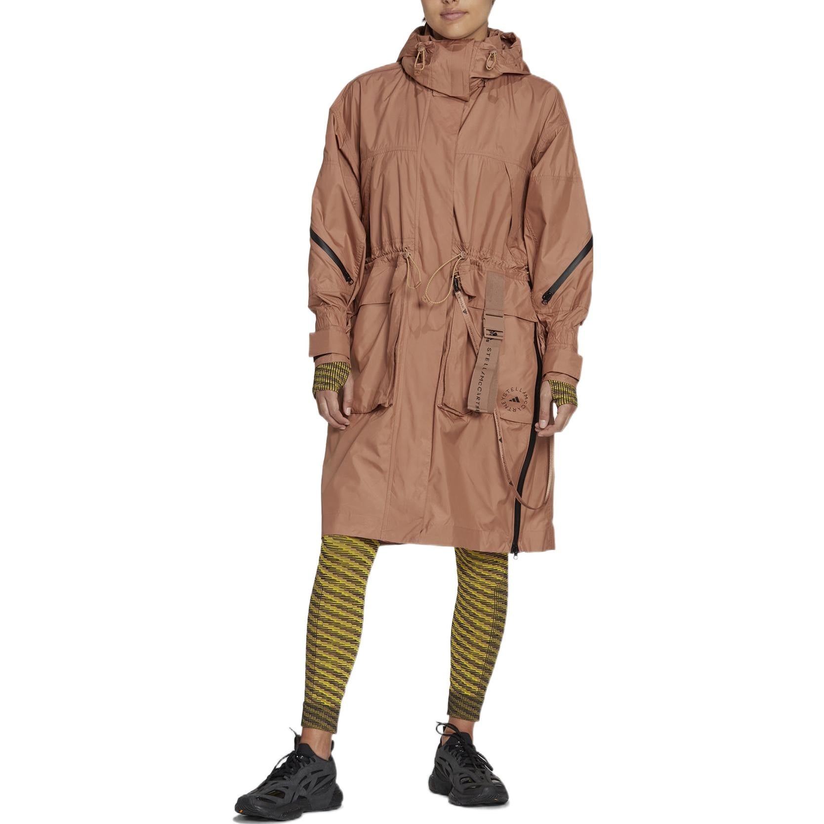 (WMNS) adidas By Stella McCartney Transition Jacket 'Tan' HI6088 - 2