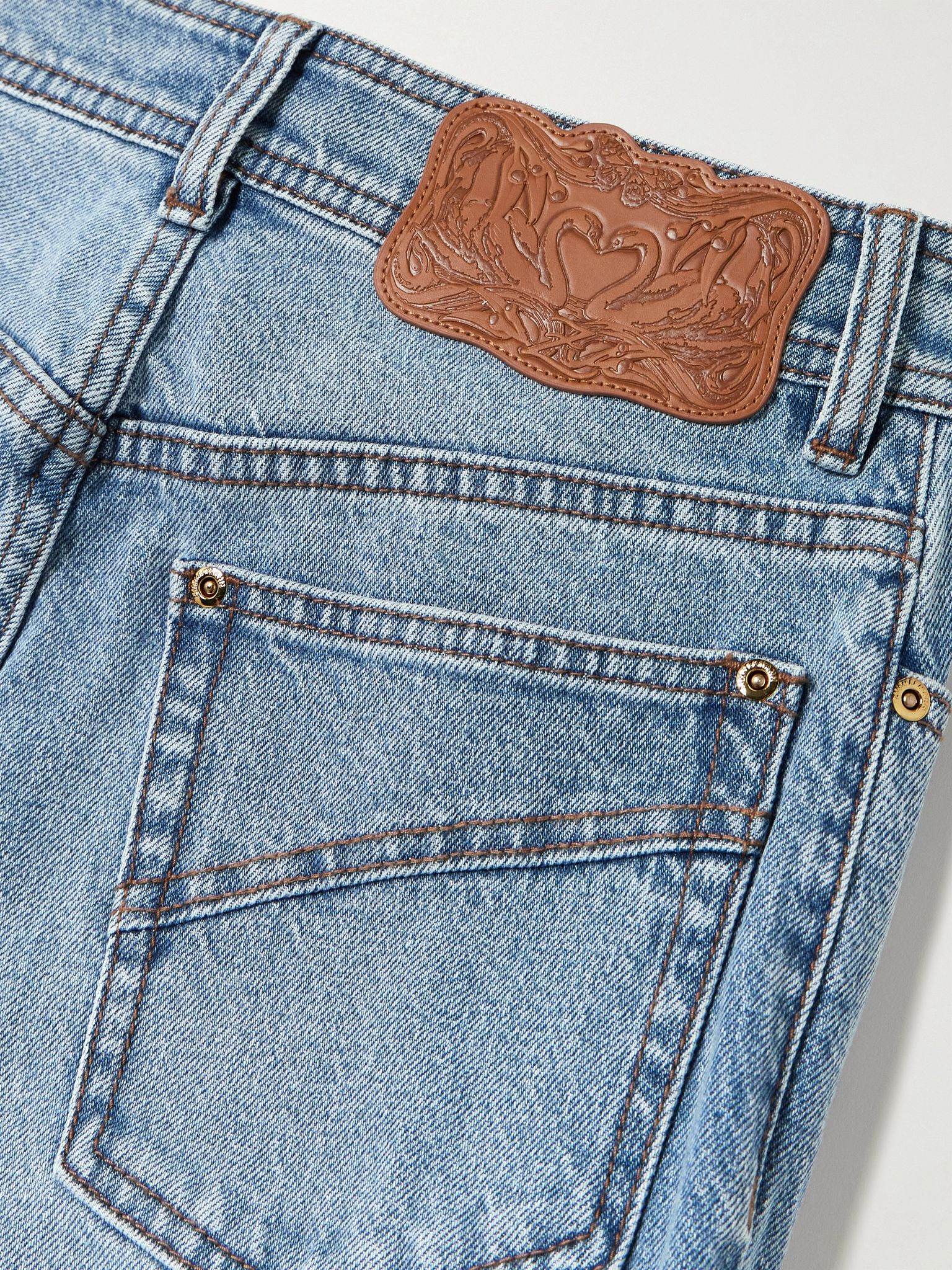 High-rise flared jeans Light denim - 6