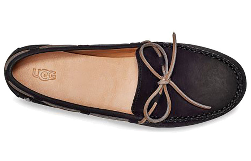 UGG (WMNS) UGG California Loafer Sports Casual Shoes 'Black' 1107965TS-BLK outlook