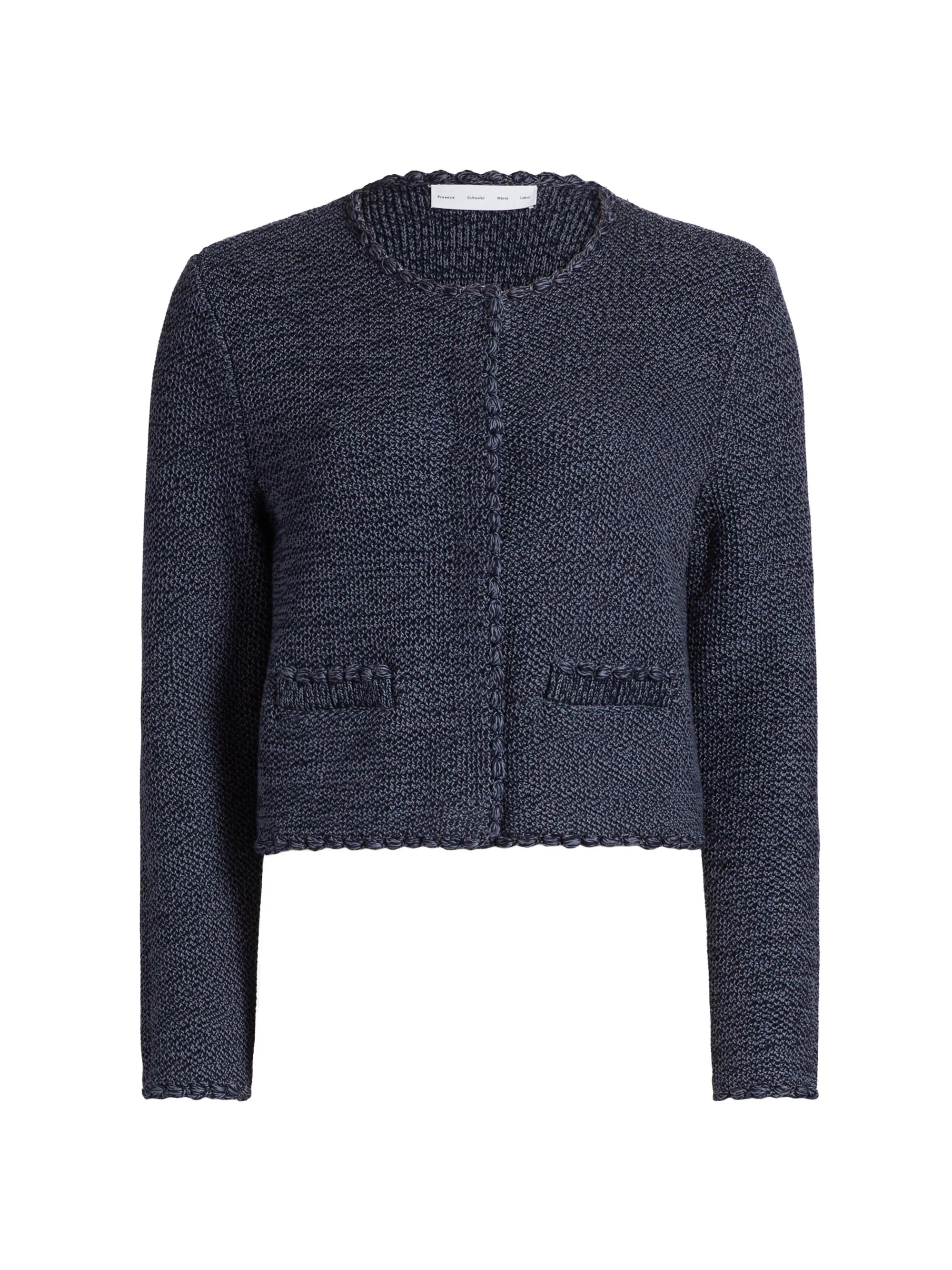 Women's Nidia Cotton Macramé Jacket - Navy Slate - 1