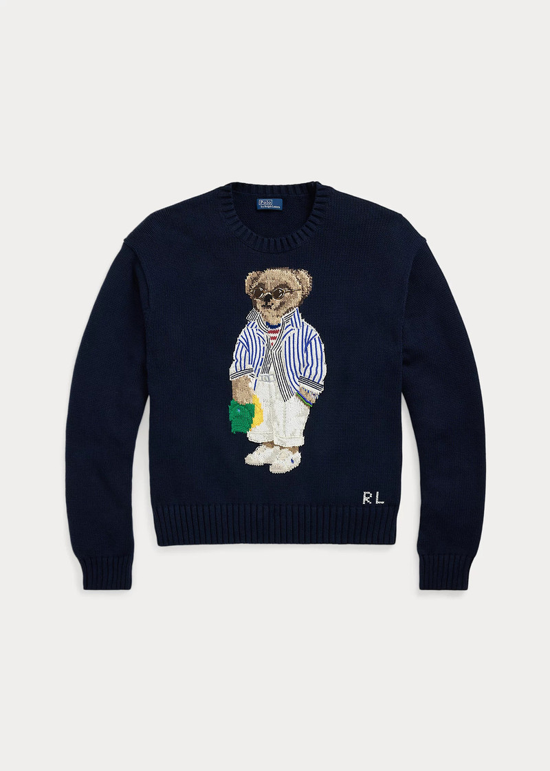 Polo Bear Cotton Crewneck Sweater 1