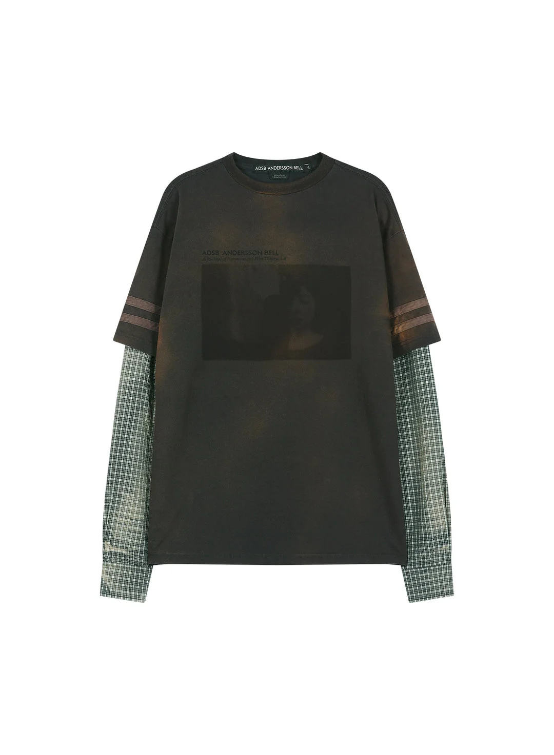Layered Sleeve Graphic Tee - 1