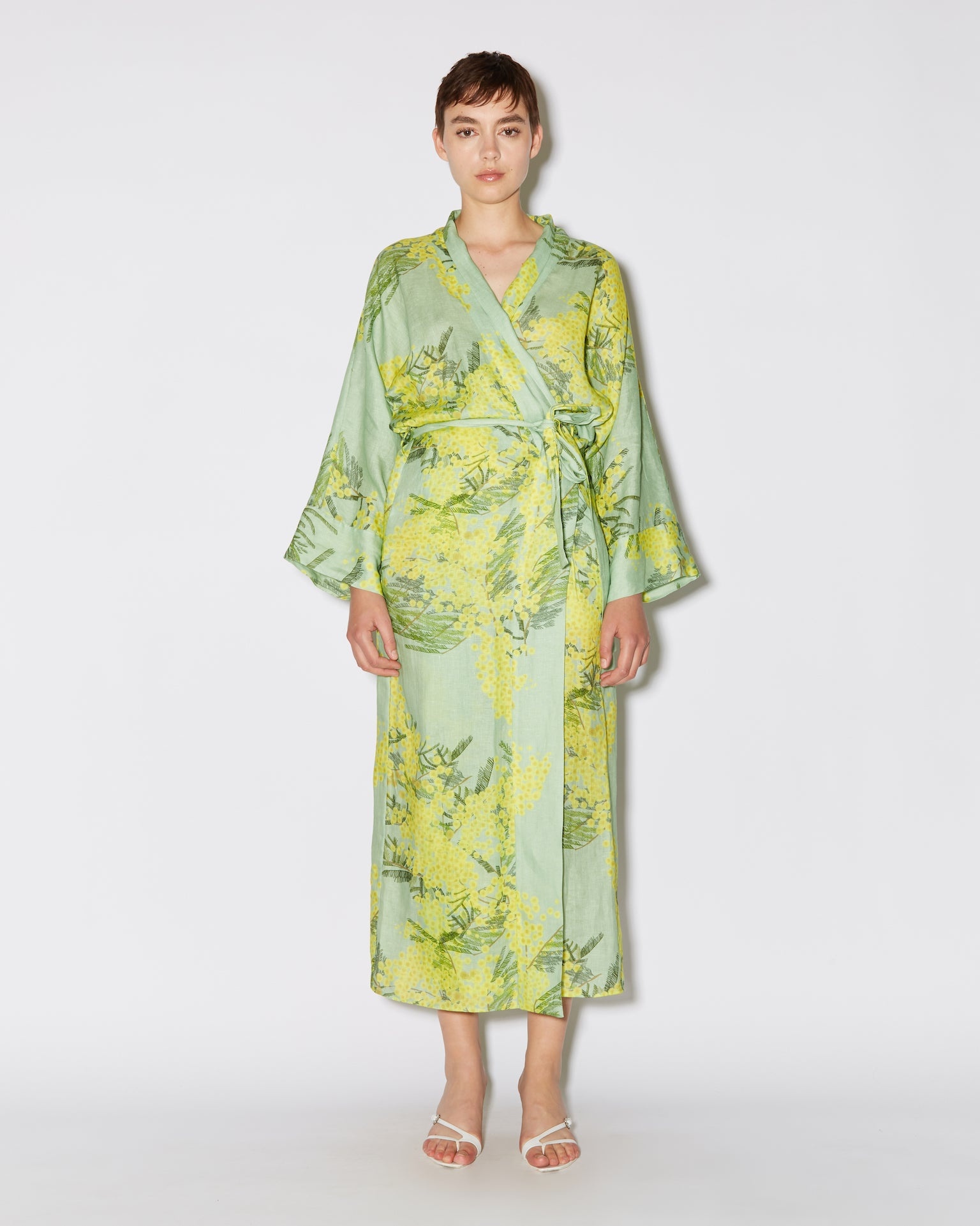 The Linen Wrap Dress - 2