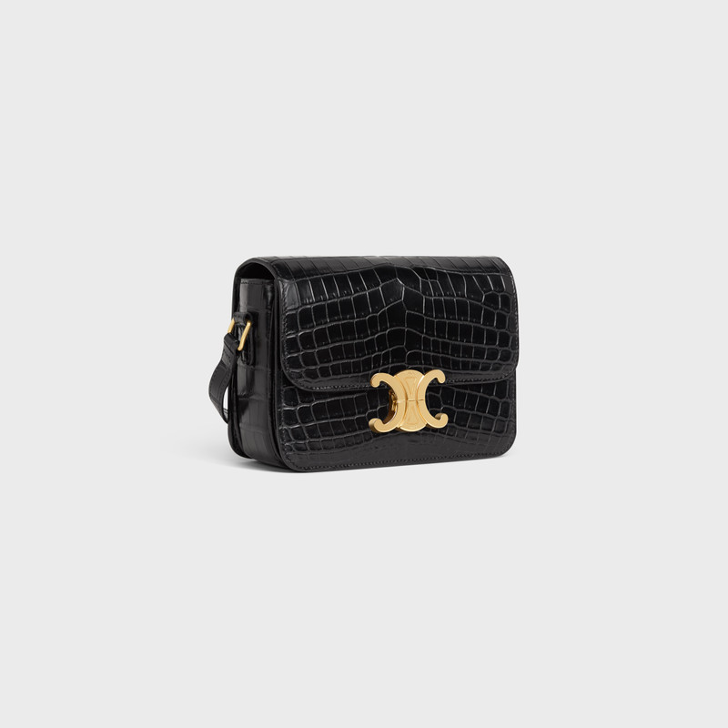 CELINE Teen Triomphe Bag in Crocodile outlook
