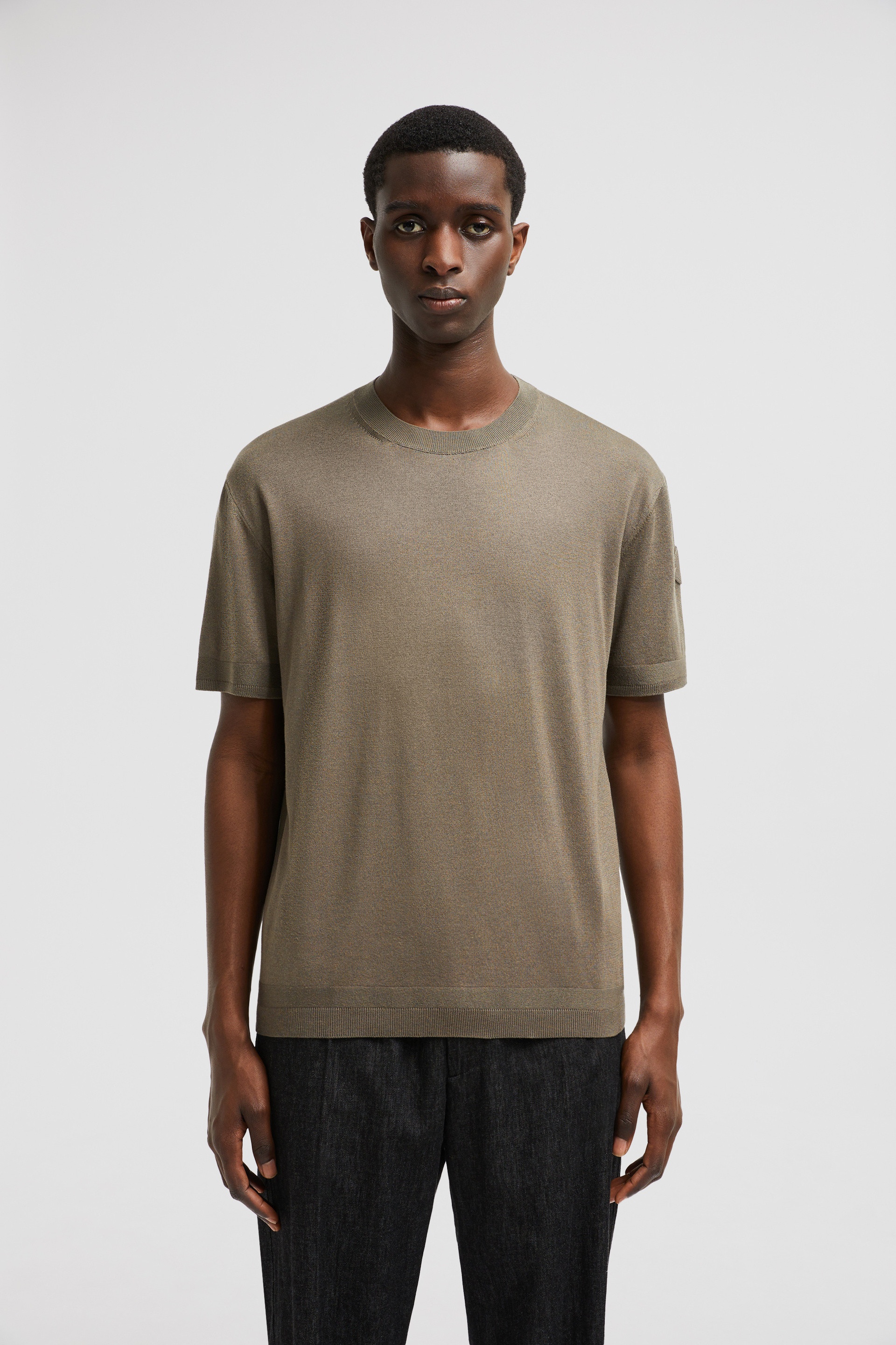 Silk & Cotton Knit T-Shirt - 3