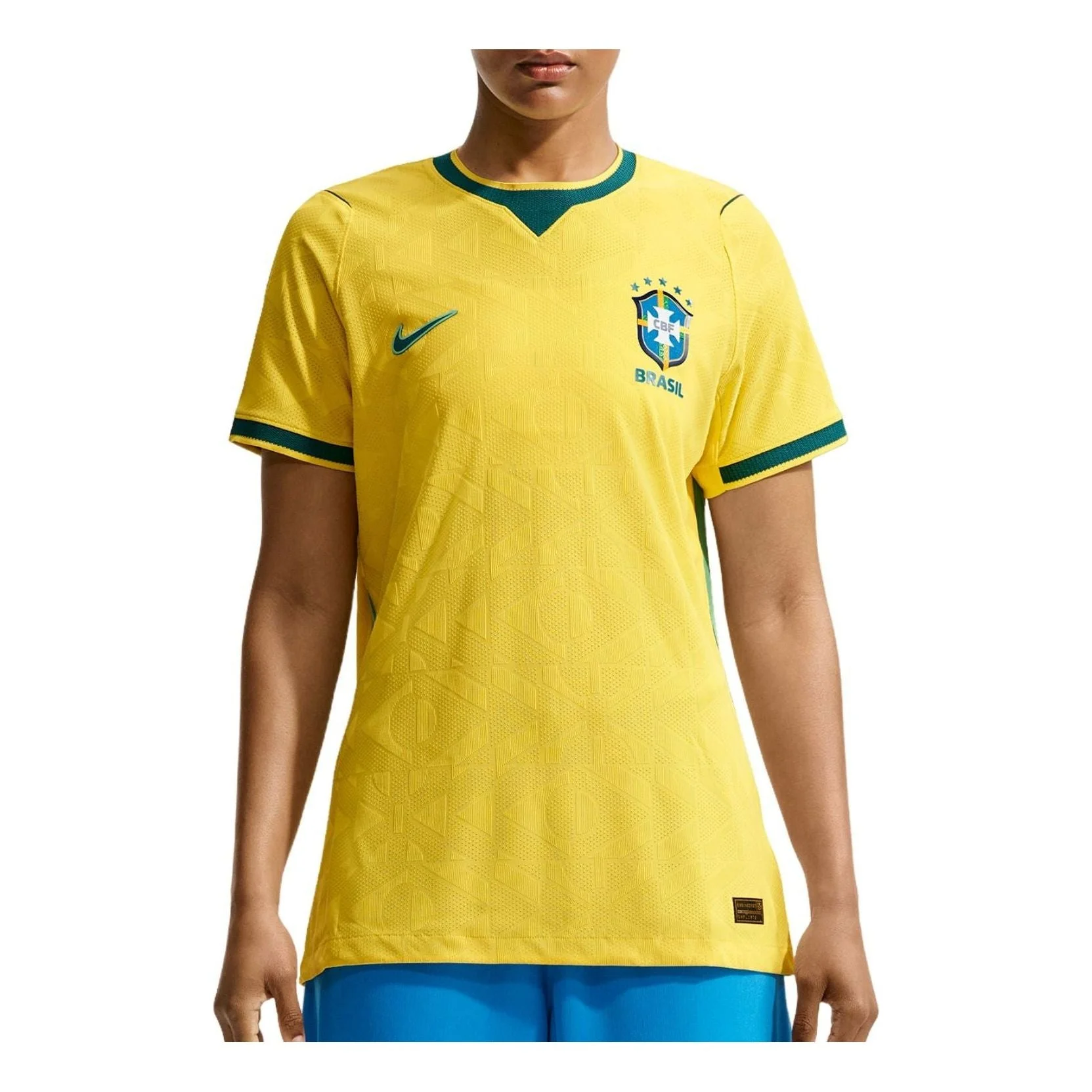 (WMNS) Nike Brazil 2026 Match Home Aero-FIT Authentic Jersey 'Canary Light Menta Geode Teal' IB5231- - 1