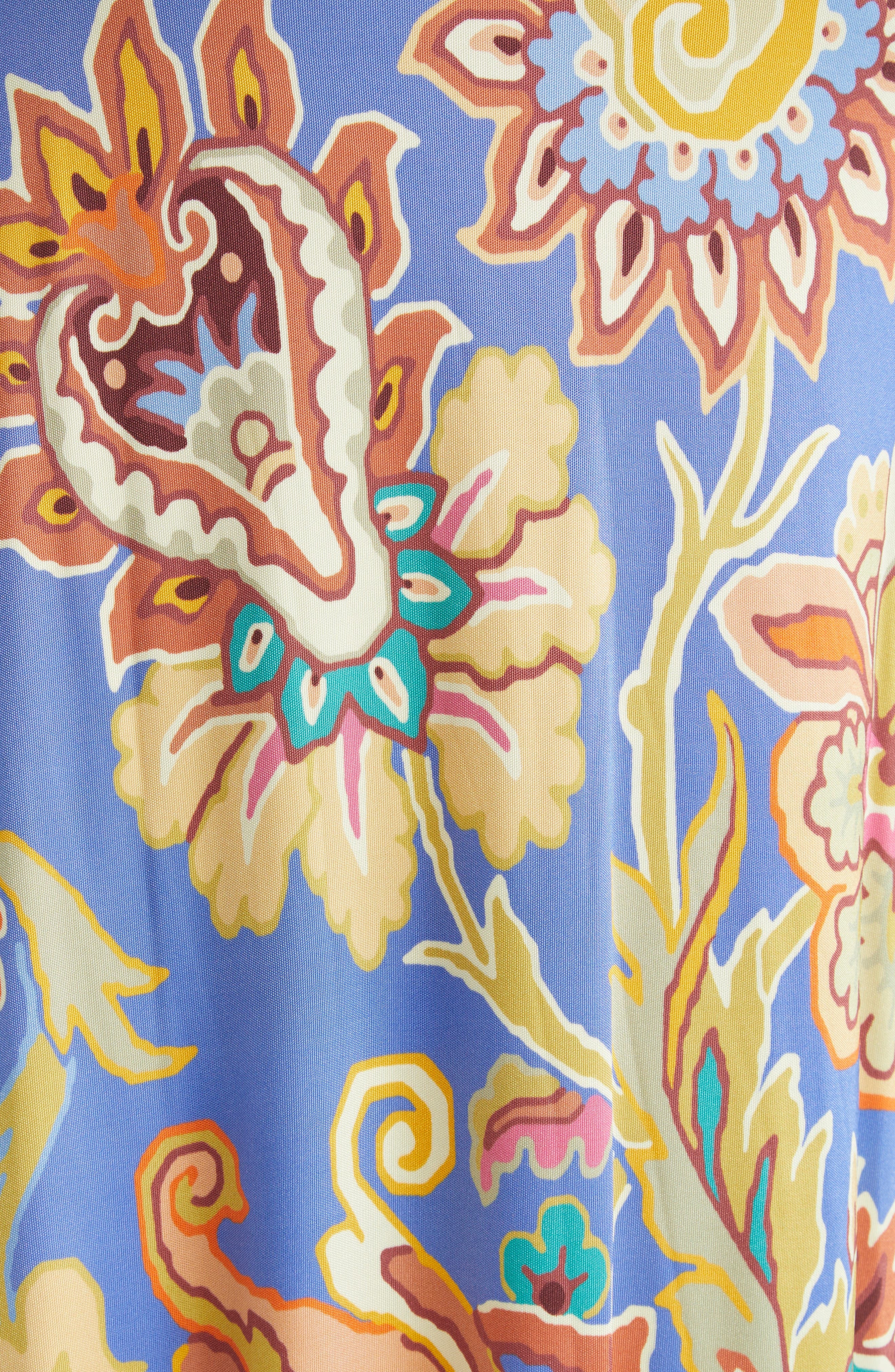 Etro Floral Print Jersey Dress in Printed Azure Base at Nordstrom - 6