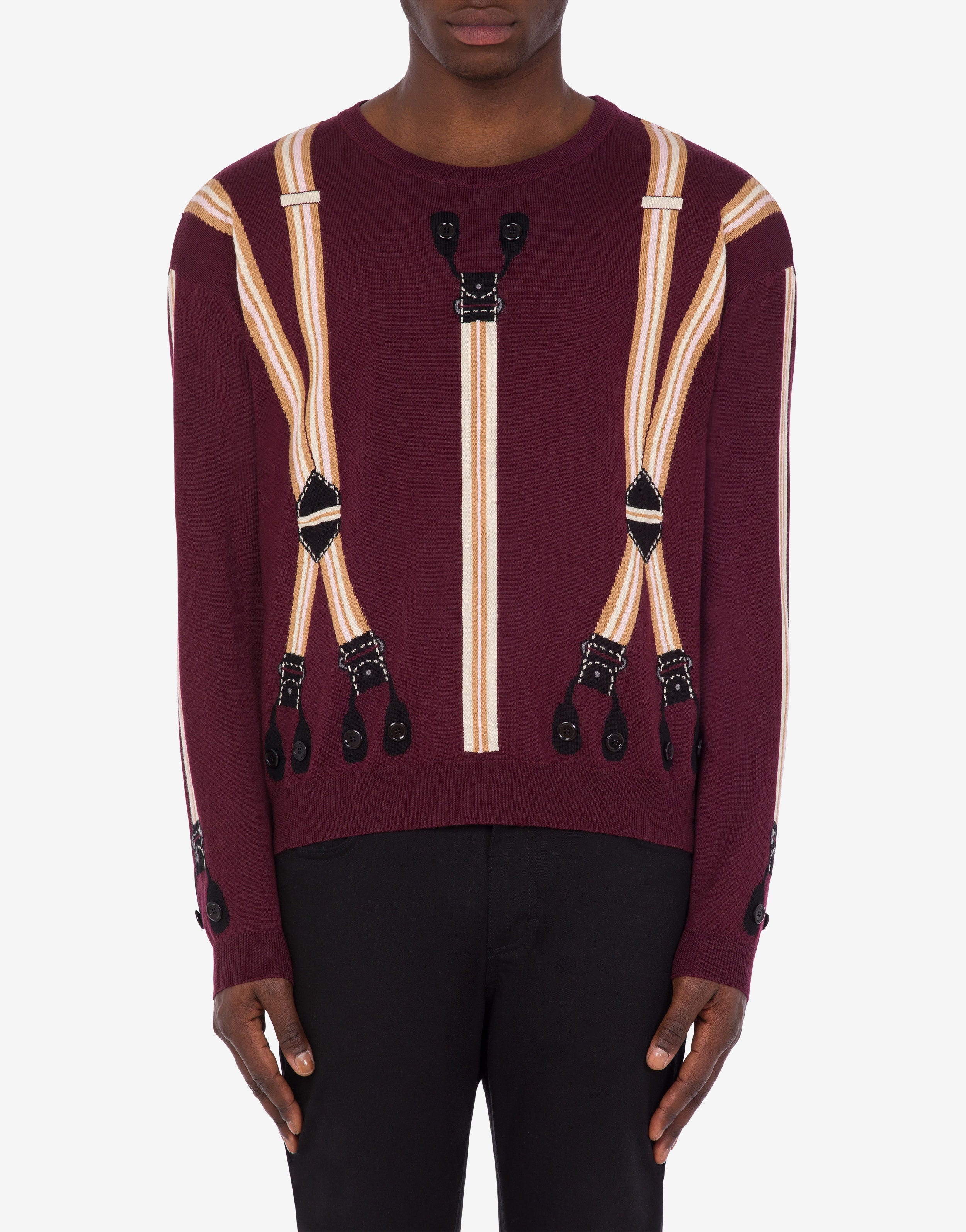 SUSPENDERS WOOL JUMPER - 2