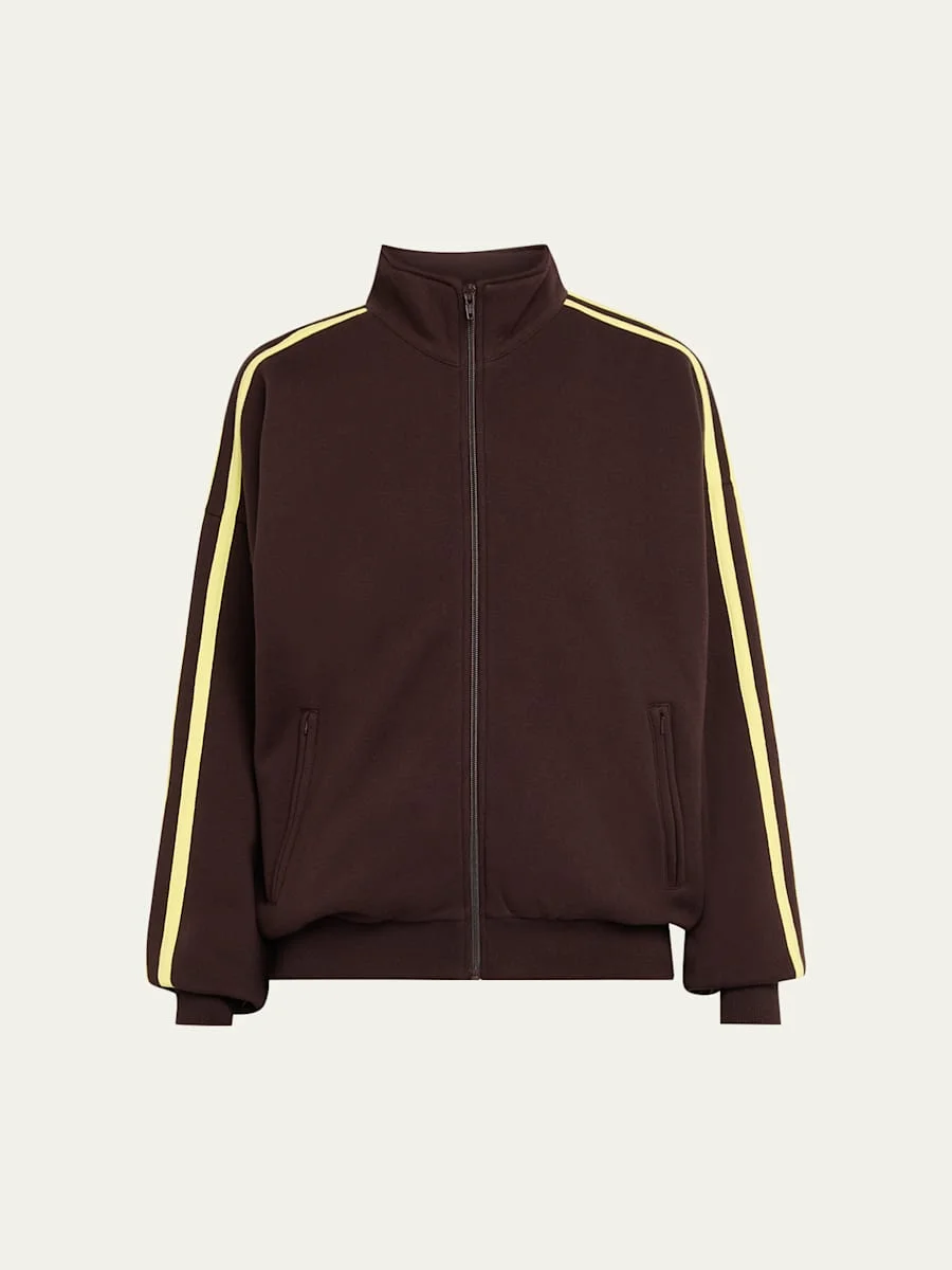 Fleece Zip-Up Track Jacket - 1