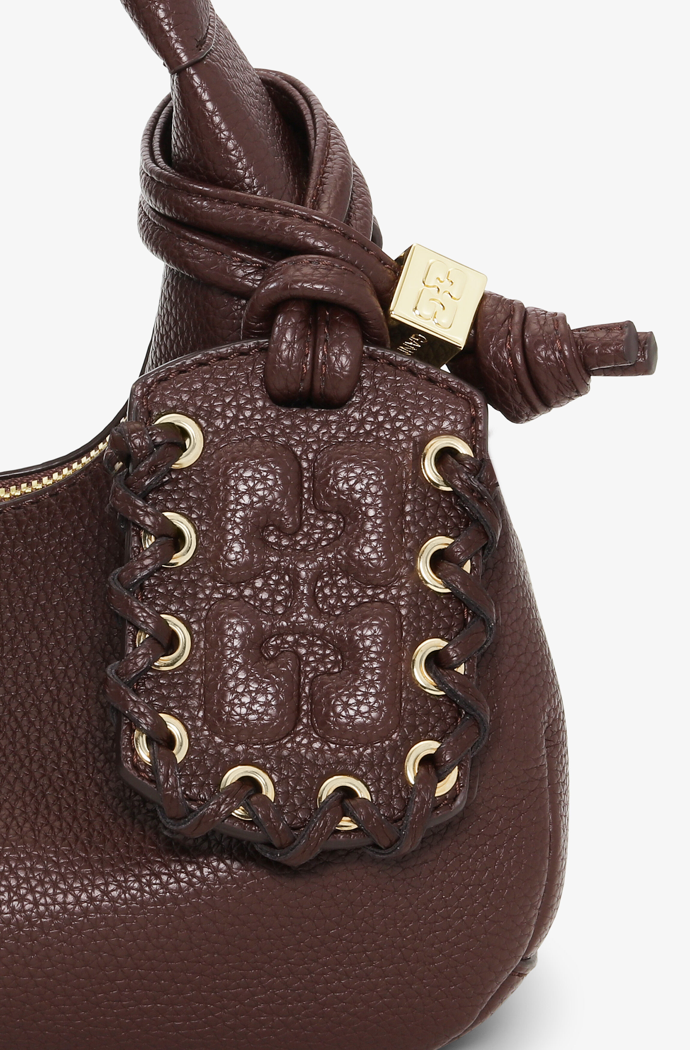 BROWN MINI HOBO BAG - 4