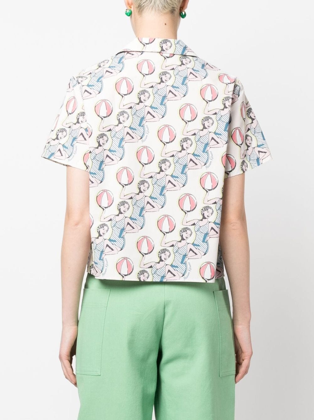 graphic-print cotton shirt - 4
