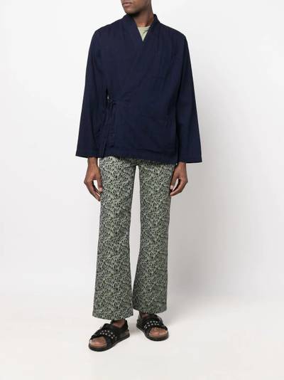 Universal Works wrap cotton jacket outlook