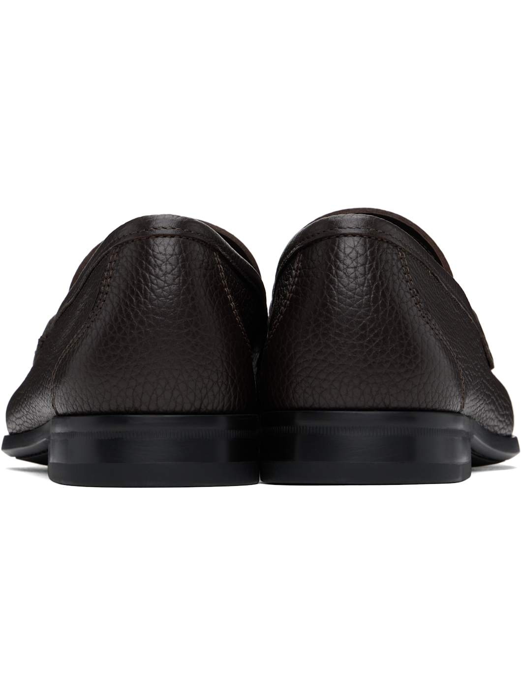 Brown Gancini Ornament Loafers - 2