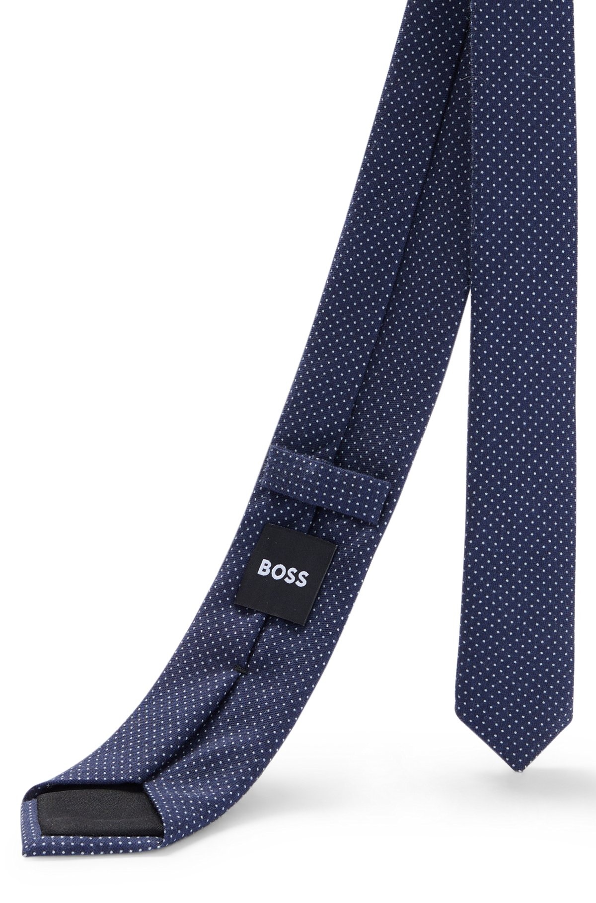 DOT-PRINTED TIE IN COTTON AND WOOL - 5