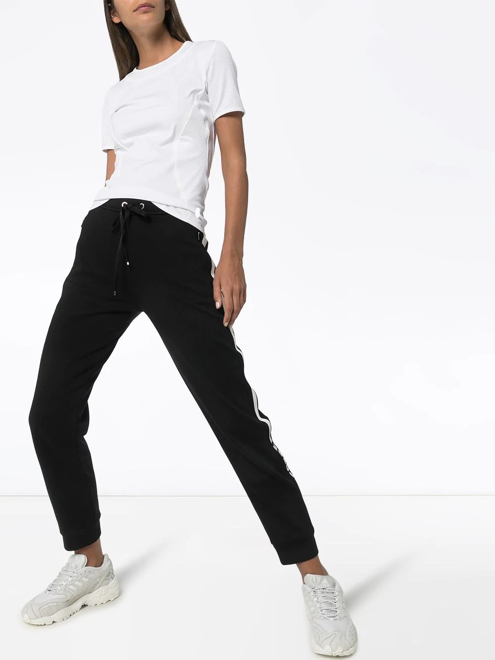 drawstring waist track pants - 2