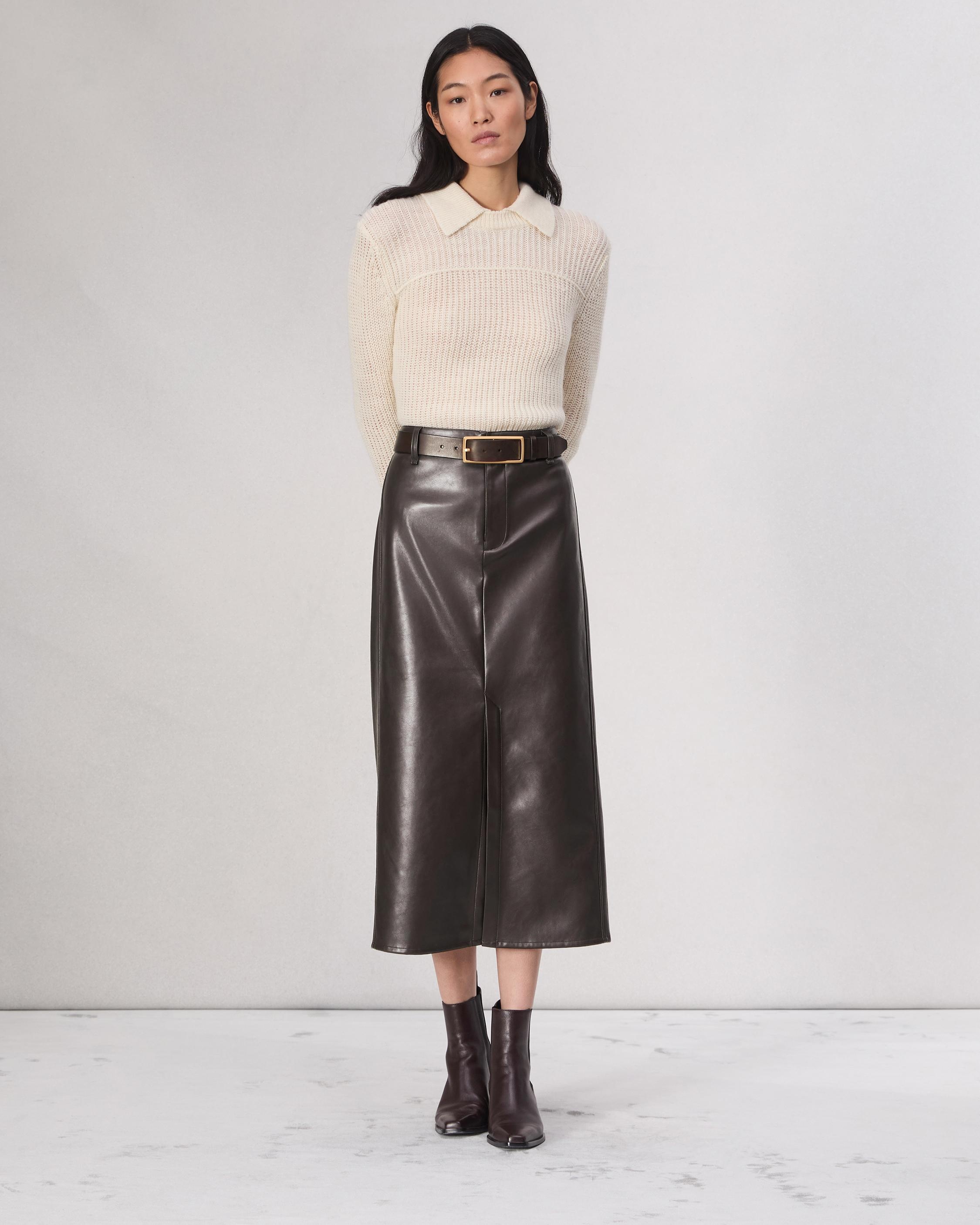 Rayne Faux Leather Skirt - 2