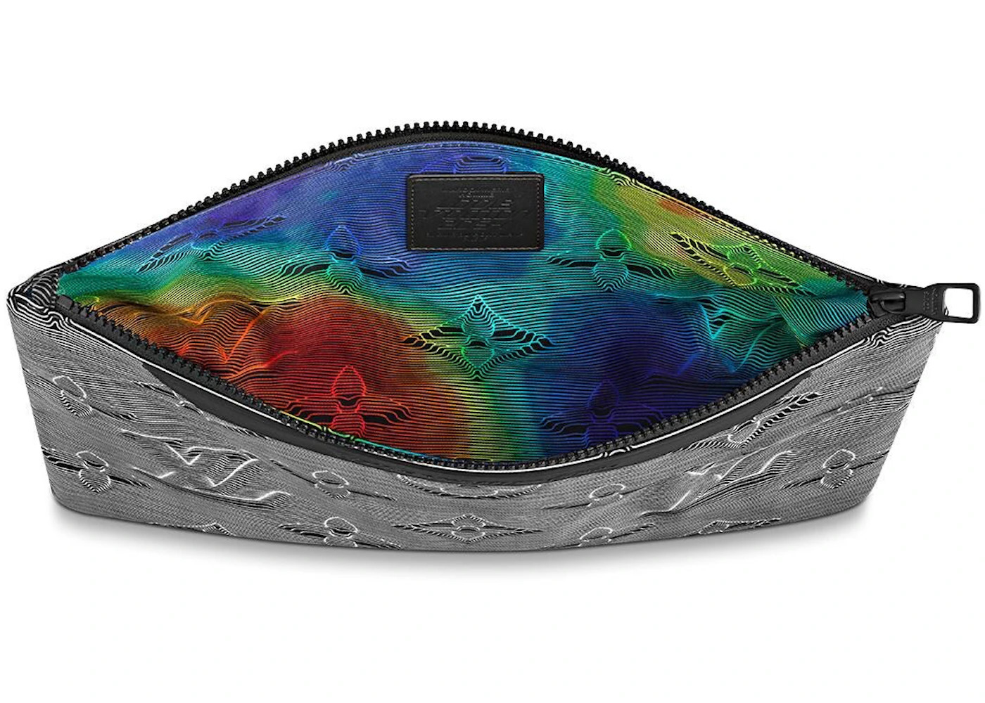 Louis Vuitton Reversible Pouch Monogram 3D Gray/Rainbow - 3